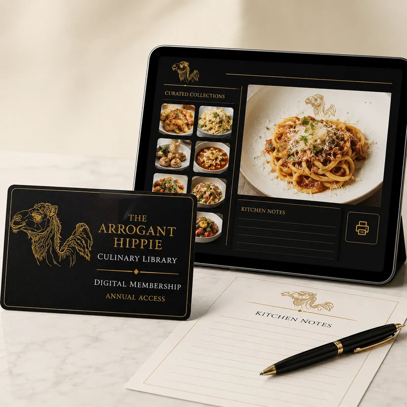 The Arrogant Hippie Culinary Library digital membership