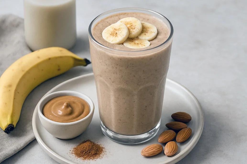 Almond Butter & Banana Smoothie almond milk recipe
