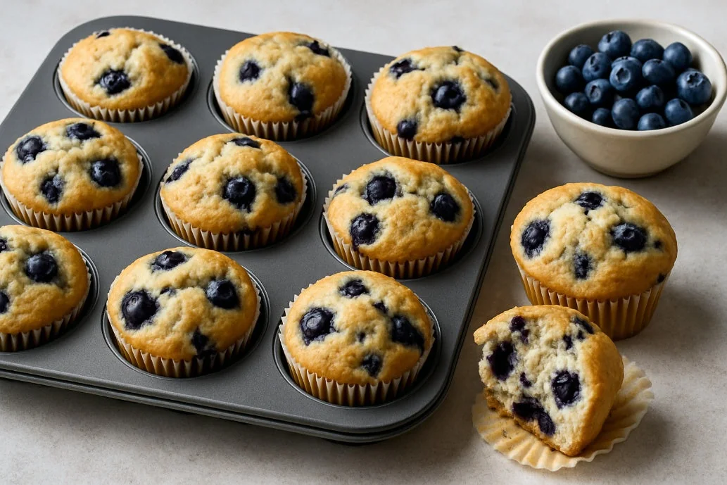 Almond Milk Blueberry Muffins almond milk recipe