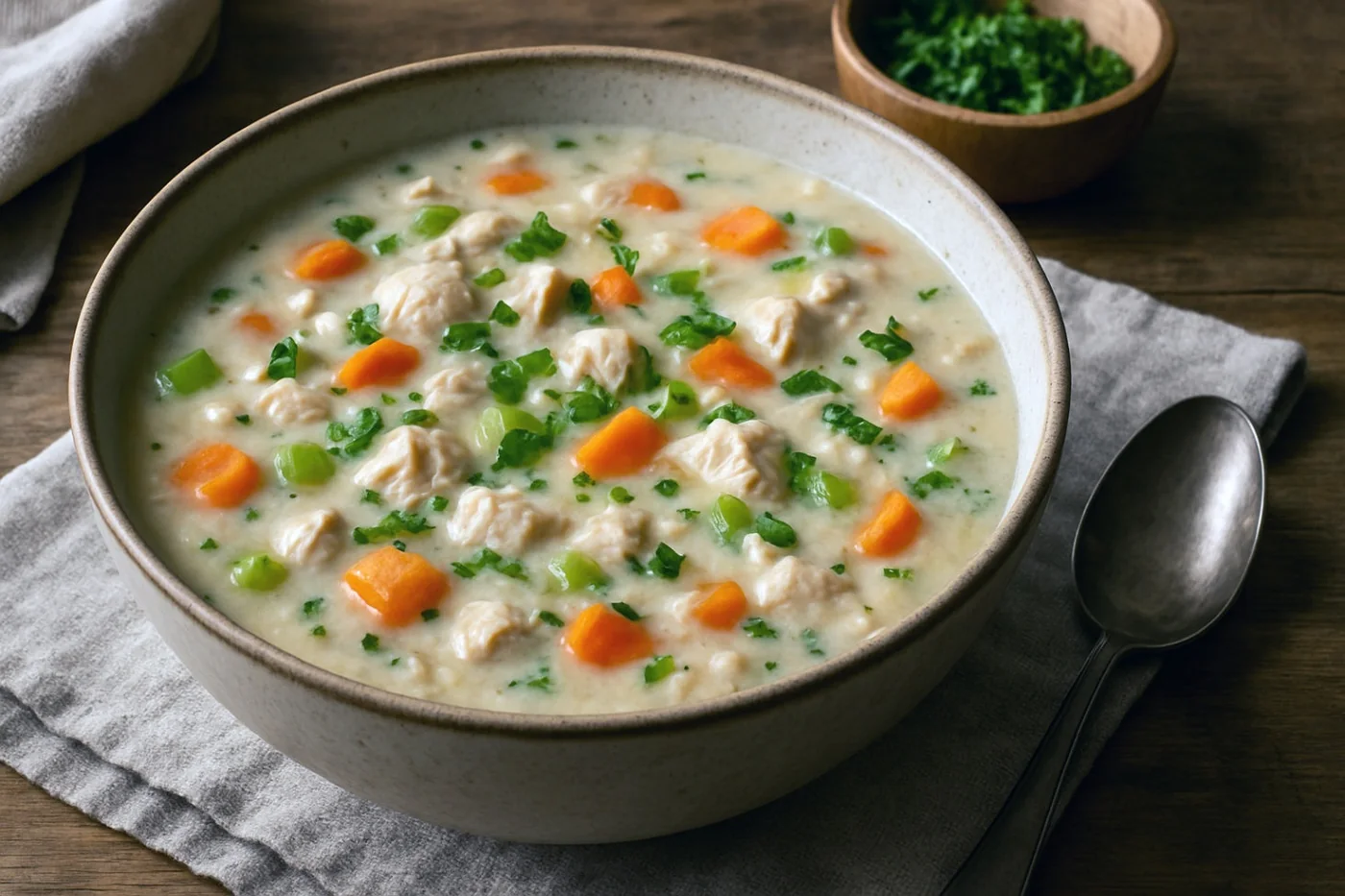 Camel Milk Chicken & Rice Soup