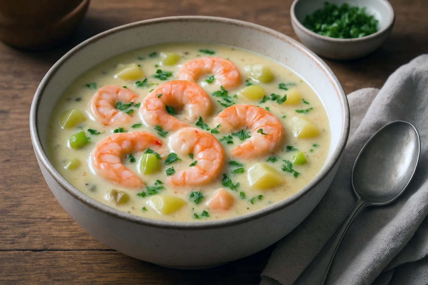 Camel Milk Shrimp Chowder