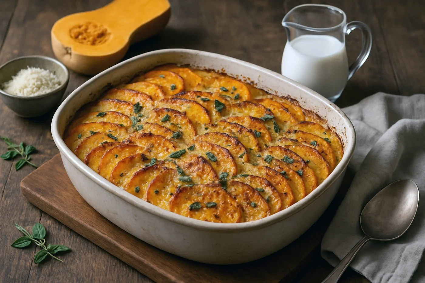 Camel Milk Squash Gratin
