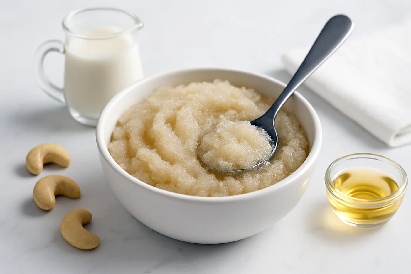 Cashew Milk Body Scrub natural beauty formulation
