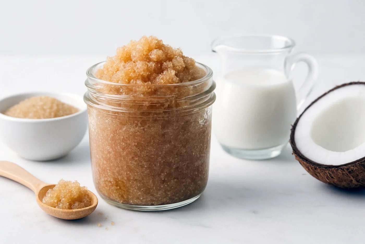 Coconut Milk Body Scrub natural beauty formulation