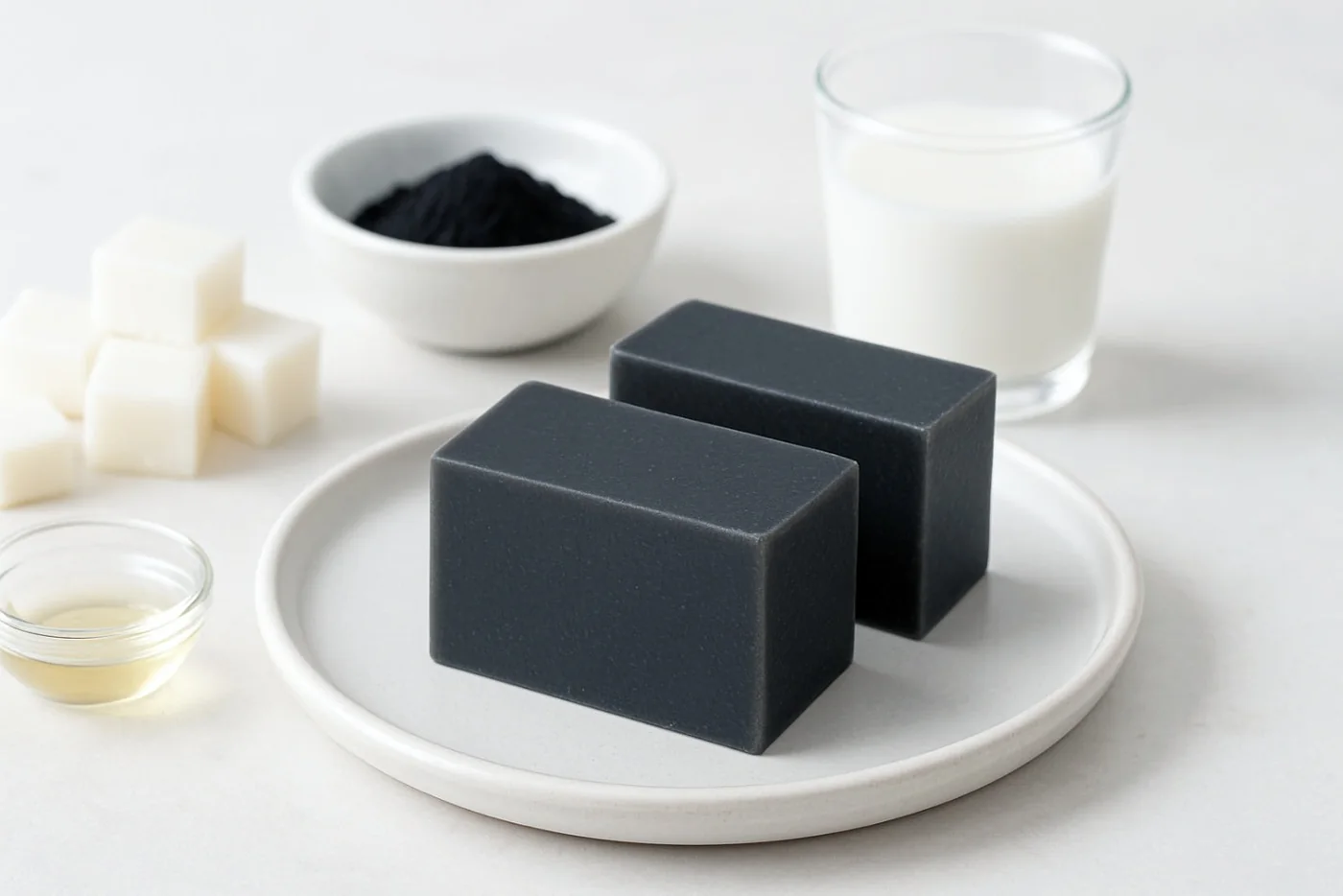 Goat Milk & Charcoal Facial Soap natural beauty formulation