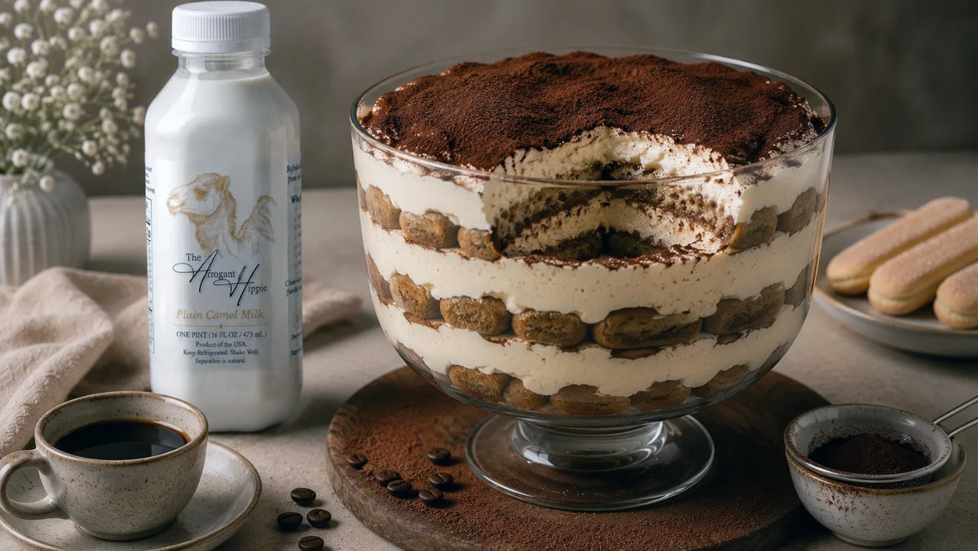 Camel Milk Tiramisu-Style Trifle