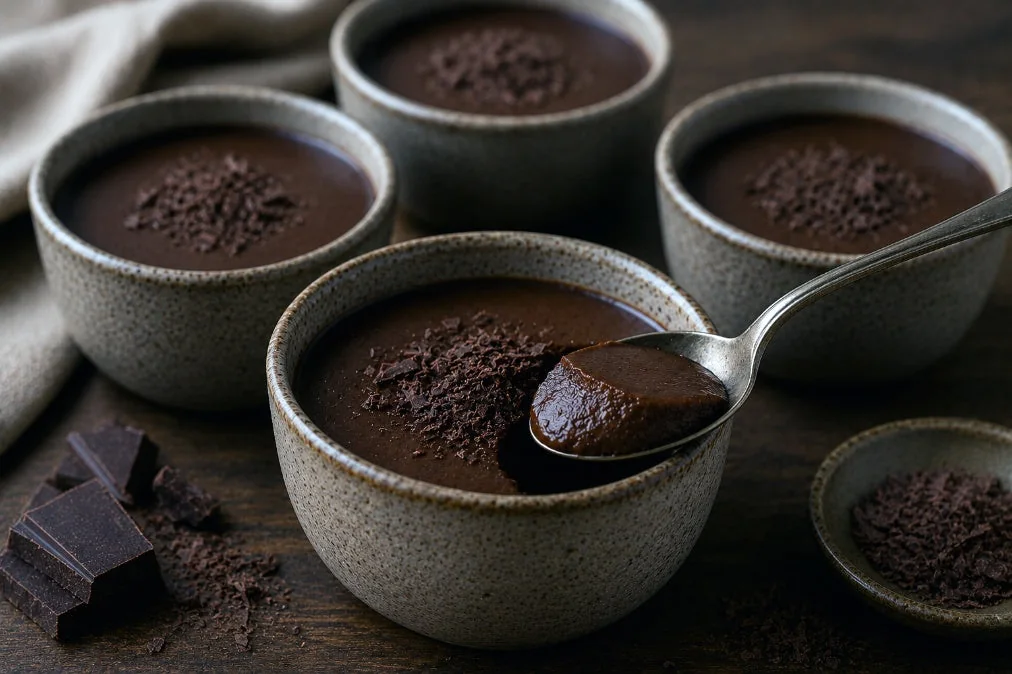 Dark Chocolate Goat's Milk Pots de Crème