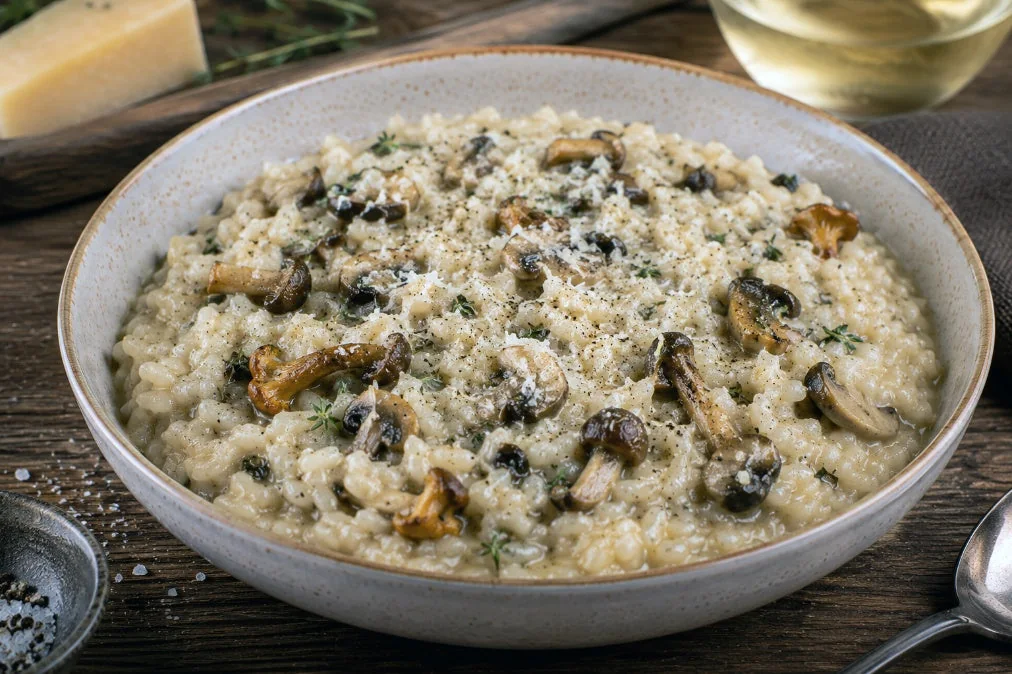 Wild Mushroom Goat's Milk Risotto