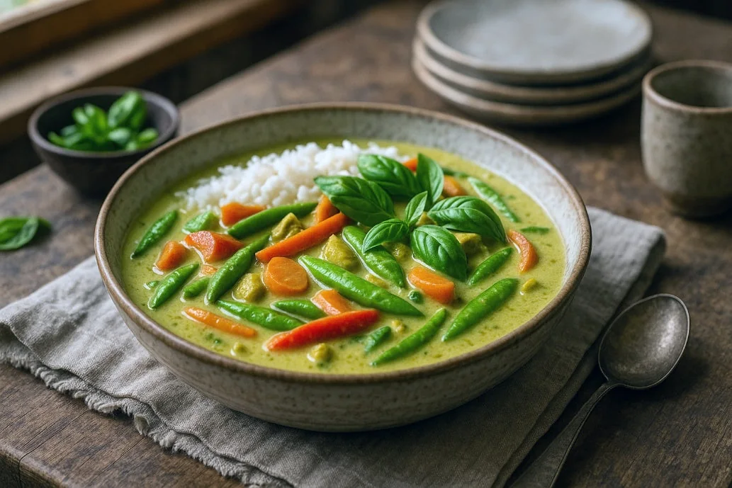 Coconut-Oat Milk Green Curry