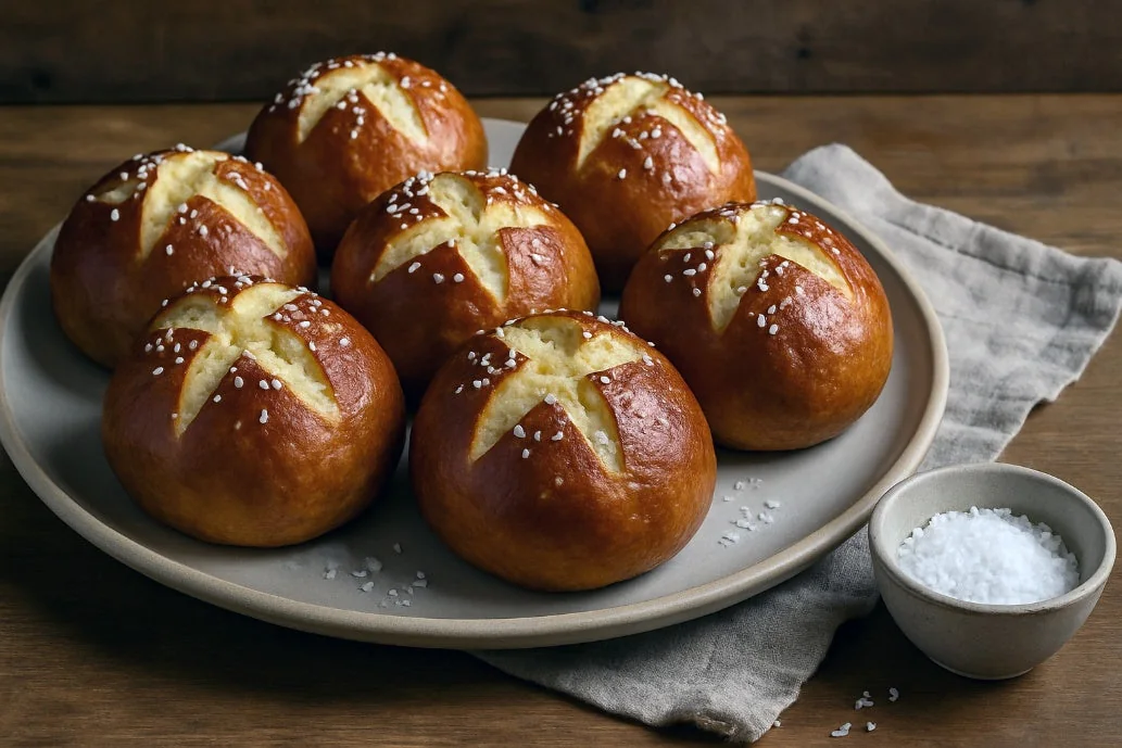Potato Milk Soft Pretzel Rolls