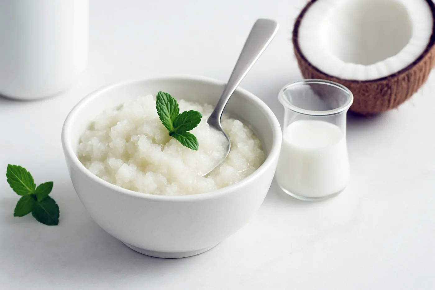 Mint & Coconut Milk Cooling Foot Scrub natural beauty formulation
