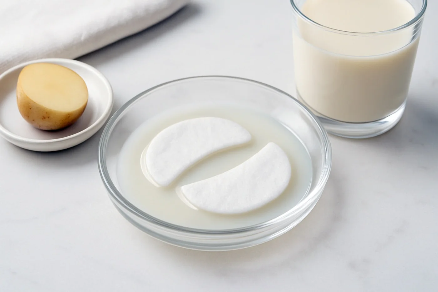 Potato & Soy Milk De-Puffing Eye Pads natural beauty formulation